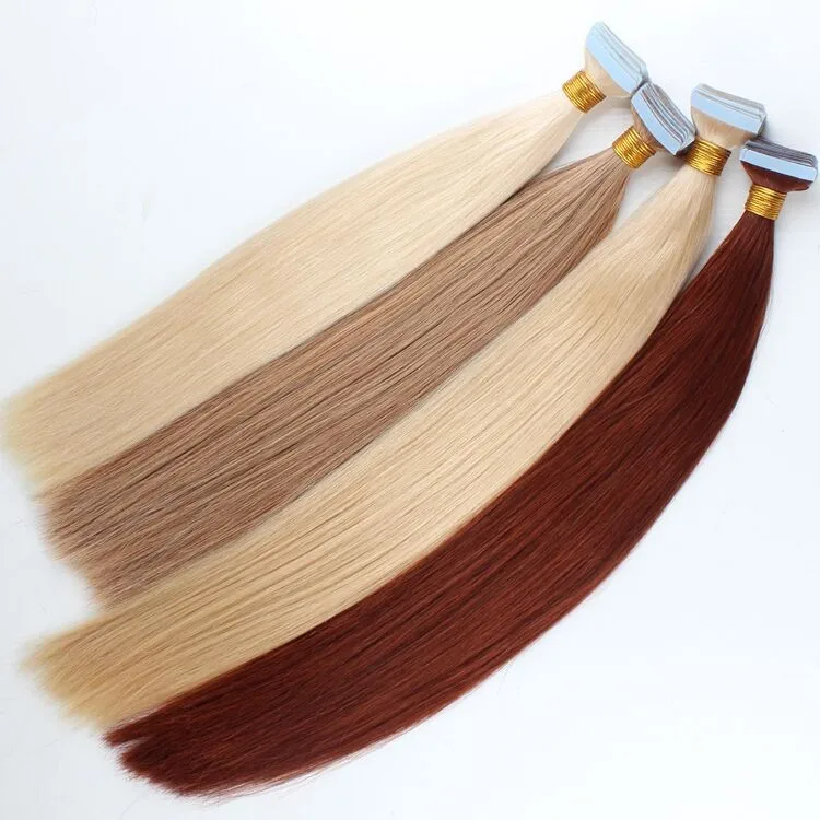Haohao Hair Product Double Drawn European Virgin Human Tape Hair
