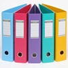 custom fashion design colorful patterned 3 inch a4 lever arch file with Metal round hole