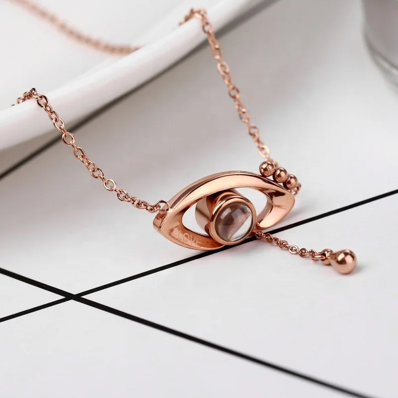 100 Languages I Love You Projection Stainless Steel Minimalist Necklace Jewelry
100 Languages I Love You Projection Stainless Steel Minimalist Necklace Jewelry