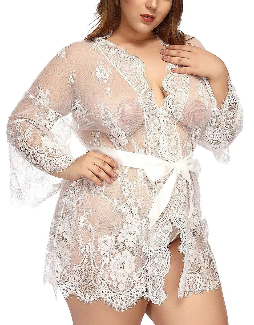 Valentines Day Mesh xxl Embroidery Plus Size Hollow Out Transparent Sexy Lace Lingerie Set For Fat Women
Valentines Day Mesh xxl Embroidery Plus Size Hollow Out Transparent Sexy Lace Lingerie Set For Fat Women