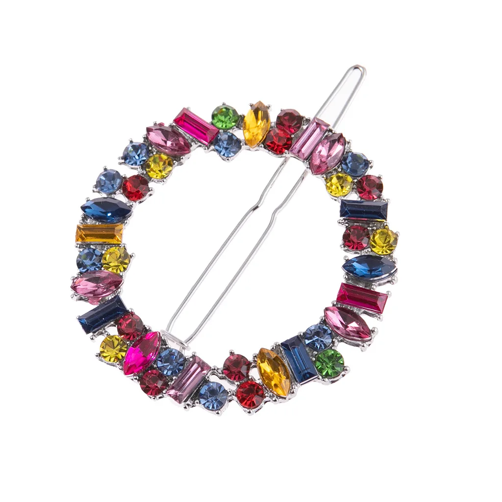 Wholesale Alloy Rhinestone Colorful Zircon Women Hair Clips Metal Hair Pin Crystal Hair Accessories
Wholesale Alloy Rhinestone Colorful Zircon Women Hair Clips Metal Hair Pin Crystal Hair Accessories