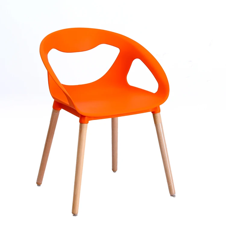 Cheap Outdoor Portable Colored Orange Plastic Chairs Plastic Chair