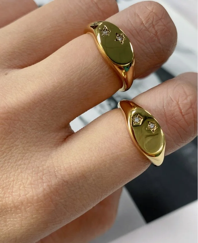 High Quality Jewelry Two Stone Ring Stainless Steel Summer Products Shiny Oval Signet Star Diamond Ring For Women Men, Gold,rose gold,black and silver
High Quality Jewelry Two Stone Ring Stainless Steel Summer Products Shiny Oval Signet Star Diamond Ring For Women Men, Gold,rose gold,black and silver