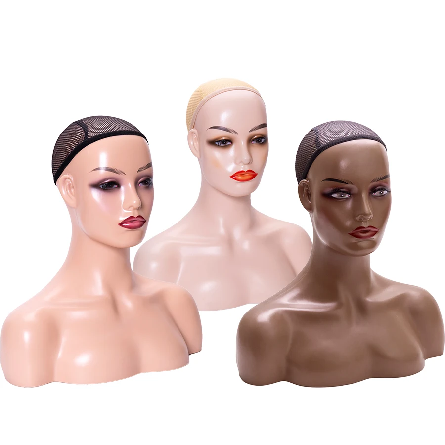 2021 Wholesales American Female Half Body Mannequin Head Shoulder For Wig Display, Purple/red/black/customized
2021 Wholesales American Female Half Body Mannequin Head Shoulder For Wig Display, Purple/red/black/customized