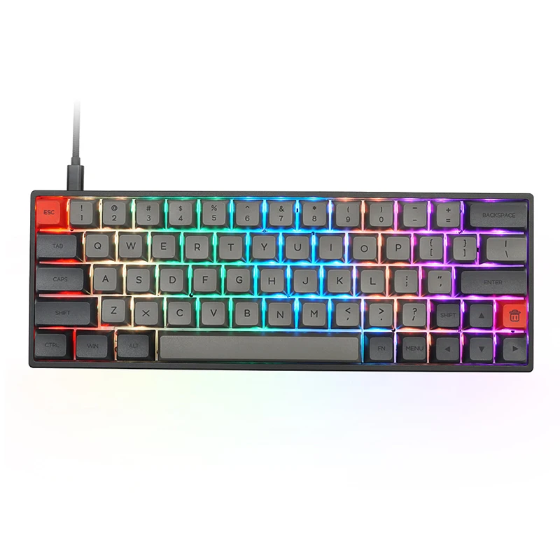 hotswappable SK64 Gateron optical switch wireless GSA 2021 New Excellent mechanical gaming keyboard, Black/ white
hotswappable SK64 Gateron optical switch wireless GSA 2021 New Excellent mechanical gaming keyboard, Black/ white