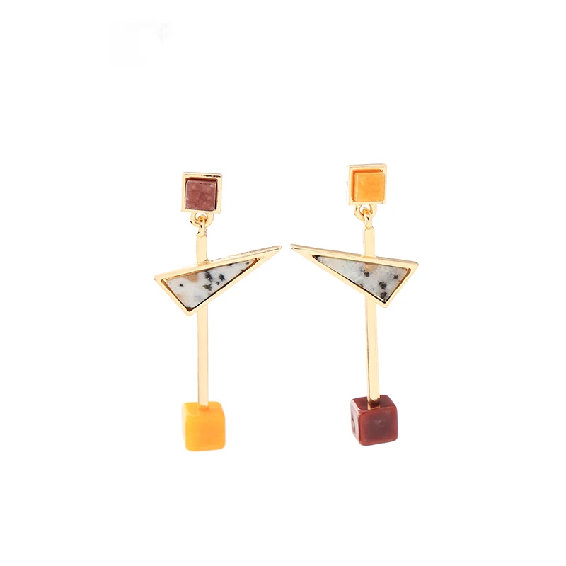 ed00885c Colorful Trendy Square Geometric Natural Stone Unsymmetrical Crystal Gold Plated Stud
ed00885c Colorful Trendy Square Geometric Natural Stone Unsymmetrical Crystal Gold Plated Stud