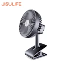 JISULIFE 2019 table fan and clip fan 4000mAh electronic USB fan F7 with strong wind