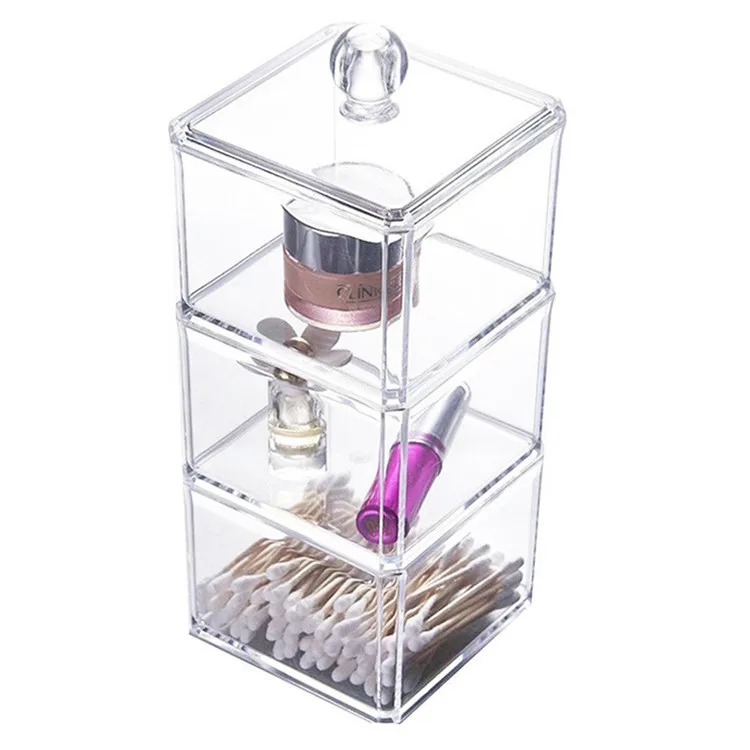 Clear Plastic Bathroom Shelf Organizer Storage 3 Layer Cotton Pad Holder Dustproof Bathroom Counter Organizer
Clear Plastic Bathroom Shelf Organizer Storage 3 Layer Cotton Pad Holder Dustproof Bathroom Counter Organizer