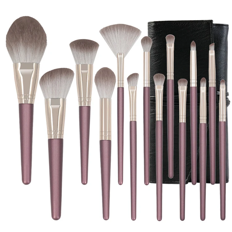 HF Purple Cloud Series 14pcs Wooden Handle Synthetic Hair Novice Professional Make Up Brushes Set Makeup Brush Set
HF Purple Cloud Series 14pcs Wooden Handle Synthetic Hair Novice Professional Make Up Brushes Set Makeup Brush Set