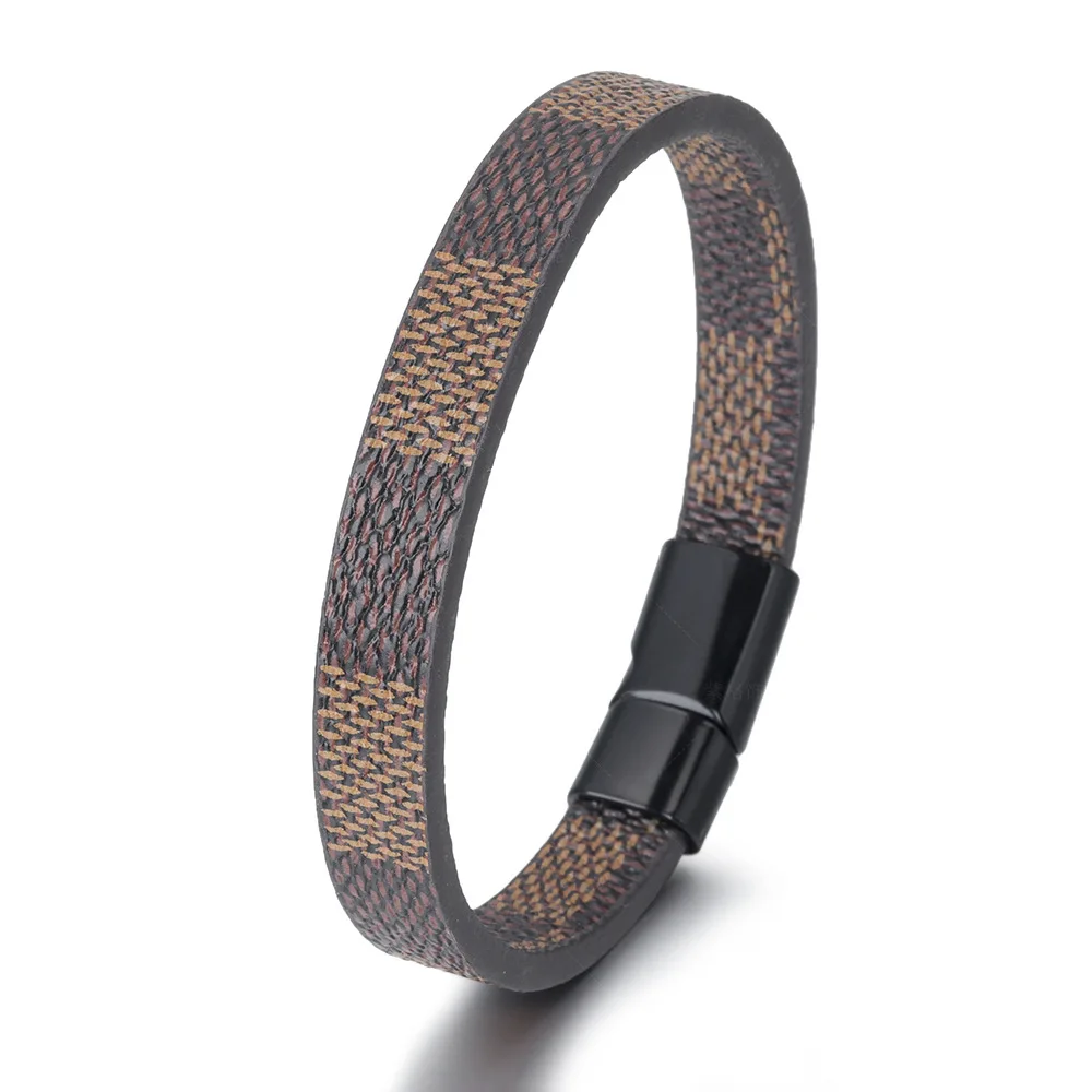 New men's bracelet lovers alloy leather hand decoration matte leather magnetic buckle handmade jewelry
New men's bracelet lovers alloy leather hand decoration matte leather magnetic buckle handmade jewelry