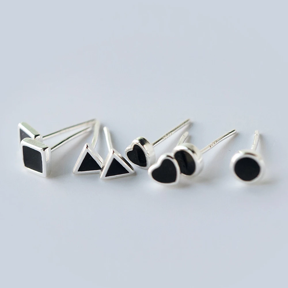 women infinite jewelry black heart stud earrings 925 silver minimalistic geometric irregular party earring for women
women infinite jewelry black heart stud earrings 925 silver minimalistic geometric irregular party earring for women