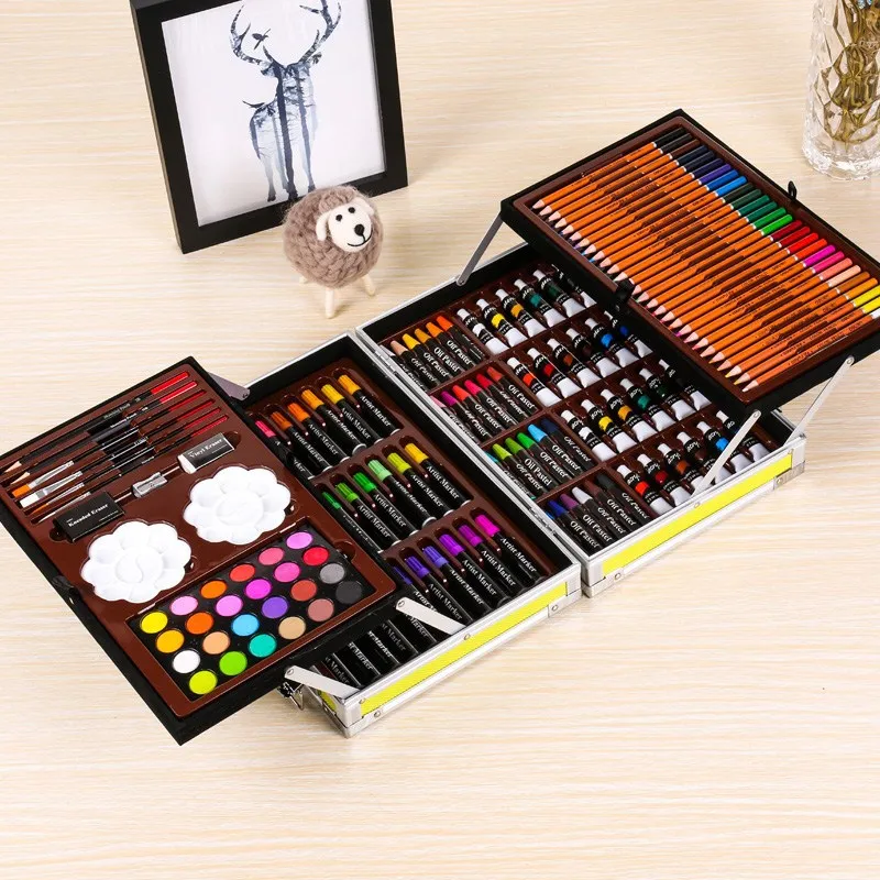 educational toys for kids 2024 High Quality colorful painting art kit for kids gift box kit 145 pieces of art sets supplies Au
educational toys for kids 2024 High Quality colorful painting art kit for kids gift box kit 145 pieces of art sets supplies Au
