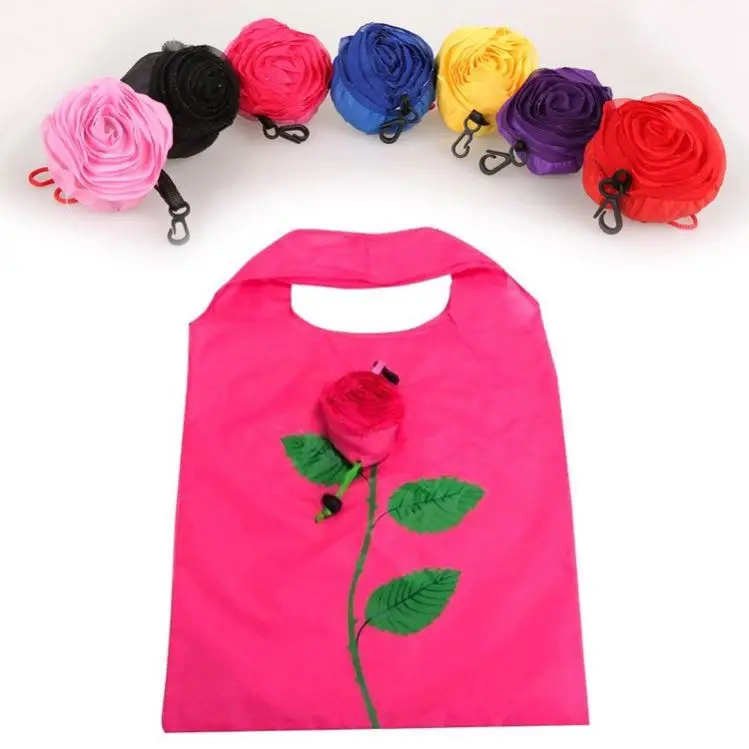 Eco Storage Handbag Rose Flowers shape Foldable Shopping Bags Reusable Folding Grocery Nylon Large Bag
Eco Storage Handbag Rose Flowers shape Foldable Shopping Bags Reusable Folding Grocery Nylon Large Bag