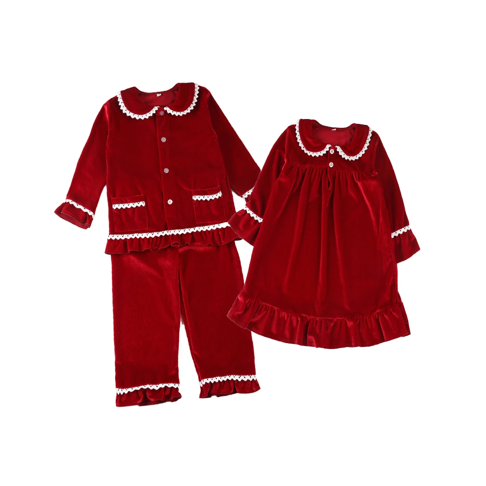 wholesale blanks winter velvet two piece sets baby clothes lace girls pajamas
wholesale blanks winter velvet two piece sets baby clothes lace girls pajamas