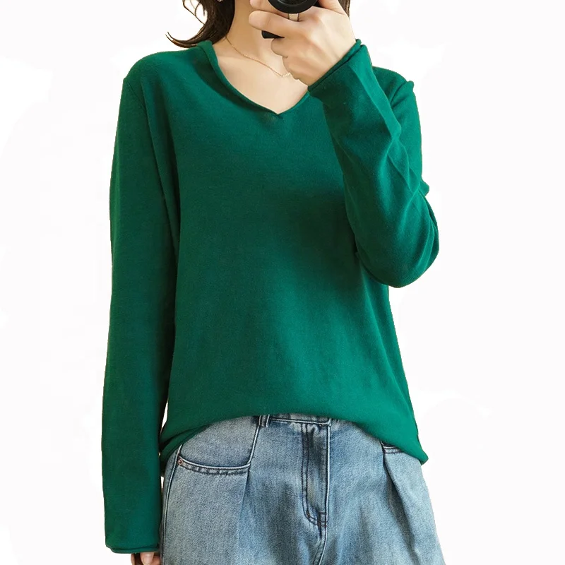 Plus Size 100% Cotton Sweater Knitted 2020 Fashion New Knitwear Crimping V-neck Casual Loose Women Pullover Sweaters, 8 solid colors as shown
Plus Size 100% Cotton Sweater Knitted 2020 Fashion New Knitwear Crimping V-neck Casual Loose Women Pullover Sweaters, 8 solid colors as shown