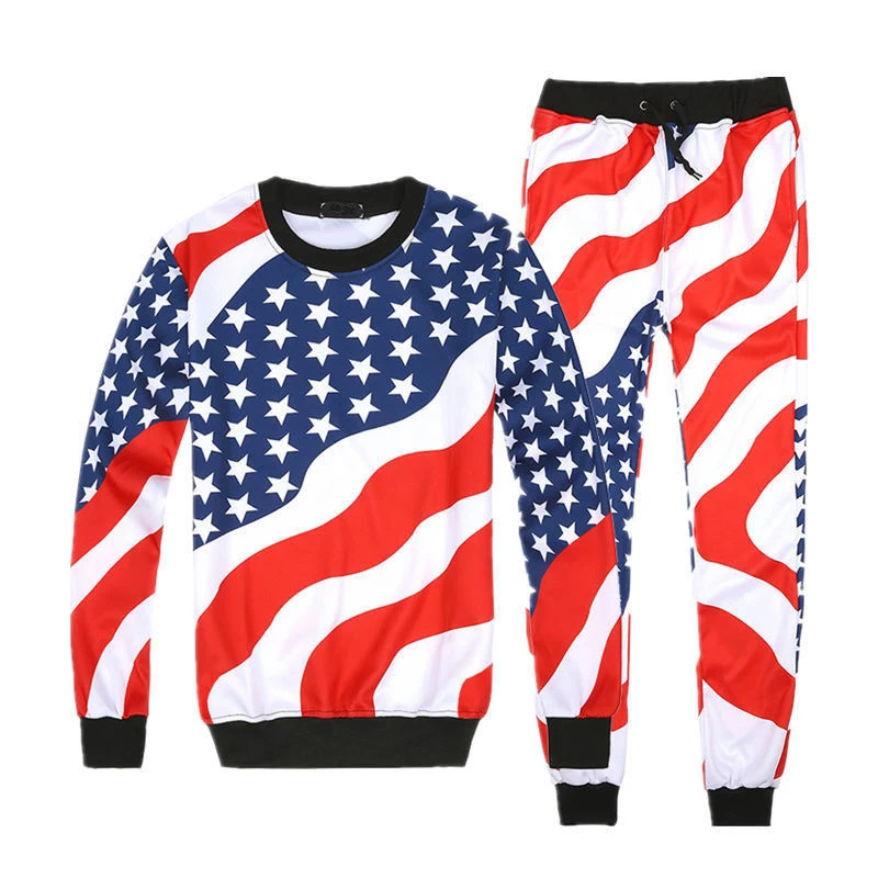 Men Women American Flag Pattern Print Suits Set Male Hip Hop Joggers O Neck Sweatshirts, Custom color
Men Women American Flag Pattern Print Suits Set Male Hip Hop Joggers O Neck Sweatshirts, Custom color
