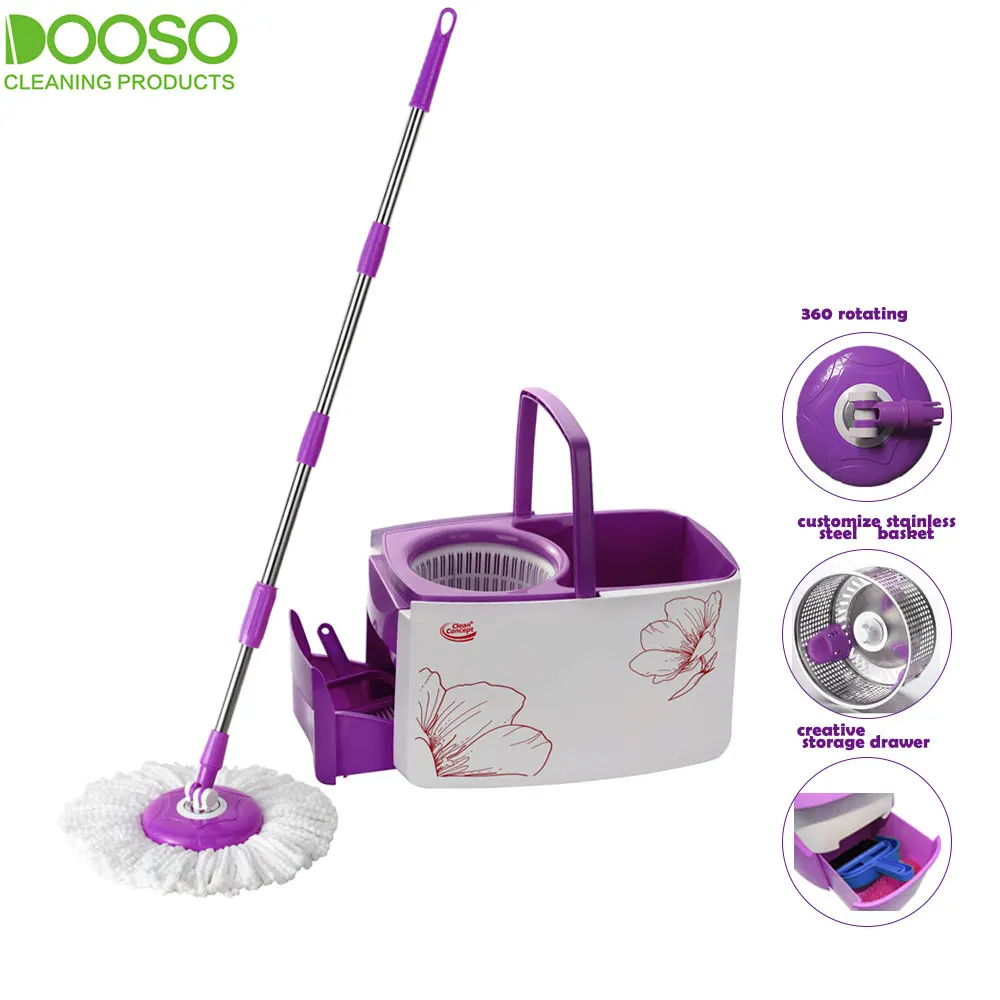 Customized Cool 360 Rotating Cleaning Magic Spining Mop With Multi-purpose Mop Bucket
Customized Cool 360 Rotating Cleaning Magic Spining Mop With Multi-purpose Mop Bucket