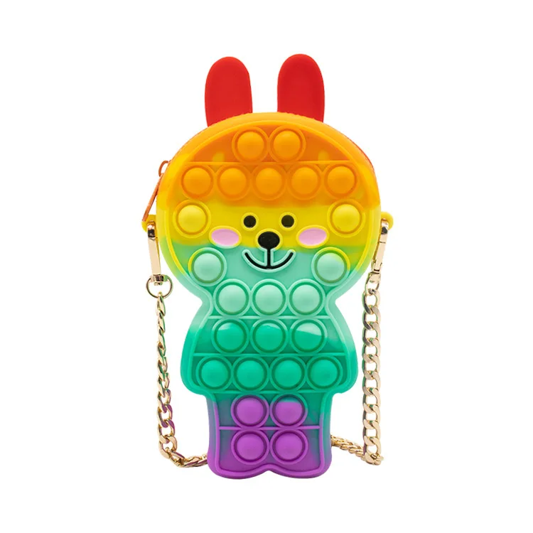 Amazon Hot Sale Rabbit Shaped New Push Pop Silicone Stress Reliever Handbag Bubble Sensory, Colorful
Amazon Hot Sale Rabbit Shaped New Push Pop Silicone Stress Reliever Handbag Bubble Sensory, Colorful