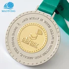 Gold Gold Silver Plated Medals Professional High Quality Custom Star Logo Metal Award Double Color Gold Silver Medal