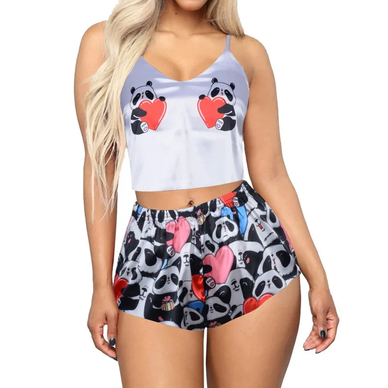2021 New Arrival Summer Character Cartoon Two Piece Set Sleepwear Pajamas Cartoon Night Dresses For Women
2021 New Arrival Summer Character Cartoon Two Piece Set Sleepwear Pajamas Cartoon Night Dresses For Women
