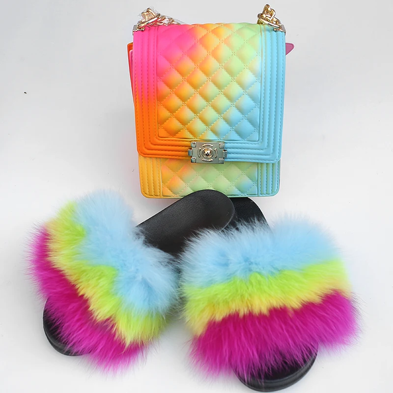 Wholesale women fox fur slippers ladies and jelly purse bags free shipping, Red green purple pink blue black brown
Wholesale women fox fur slippers ladies and jelly purse bags free shipping, Red green purple pink blue black brown