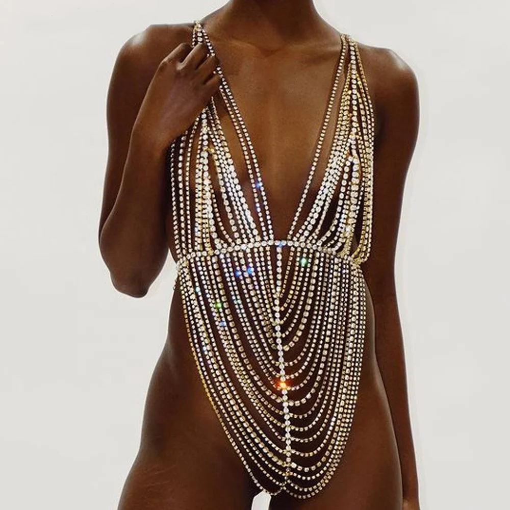 SHIHAN BC7232 2021 New Drop Shipping Crystal body chain dress women bikini bra harness rhinestone bodysuit jewelry
SHIHAN BC7232 2021 New Drop Shipping Crystal body chain dress women bikini bra harness rhinestone bodysuit jewelry
