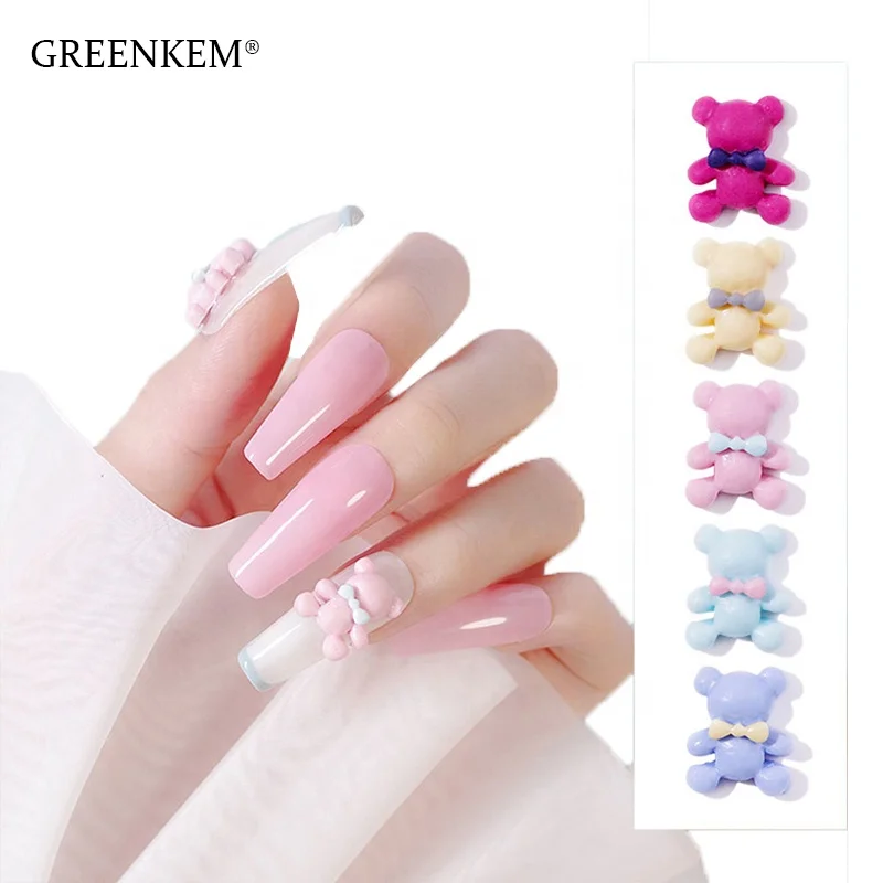 GREENKEM 10pcs/bag Small Bear Resin Decorations Cute Bear Rotating Warm Color Girl Rotatings Lovely Cartoon 3d Bear Nail Charm, Picture
GREENKEM 10pcs/bag Small Bear Resin Decorations Cute Bear Rotating Warm Color Girl Rotatings Lovely Cartoon 3d Bear Nail Charm, Picture