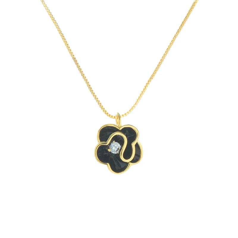 XL61633 2021 fashion design gold plated jewelry black rose flower pendant ladies fashion necklace
XL61633 2021 fashion design gold plated jewelry black rose flower pendant ladies fashion necklace
