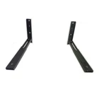 Adjustable heavy duty silver white black microwave oven wall mount bracket