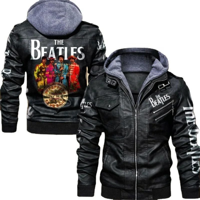 Men's PU Leather Jacket Rock Locomotive Beetle Print Cross-border Men's Jacket, Customized color
Men's PU Leather Jacket Rock Locomotive Beetle Print Cross-border Men's Jacket, Customized color