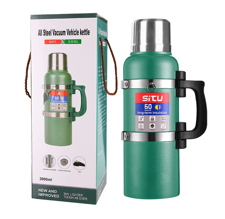 Hot Selling Big Size 304 Stainless Steel Double Wall Water Bottle Flask for Outdoor Sports Climbing
Hot Selling Big Size 304 Stainless Steel Double Wall Water Bottle Flask for Outdoor Sports Climbing