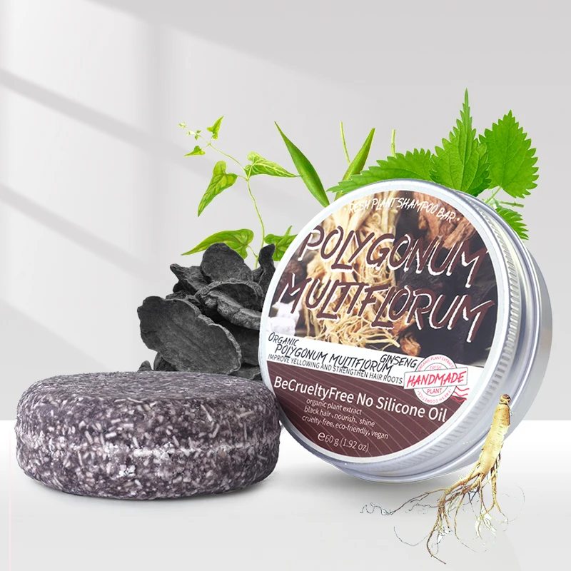 

60g private label Natural Solid non sulfates vegan hand press for shampoo bar hair organic darkening handmade shampoo bar soap, Customized color