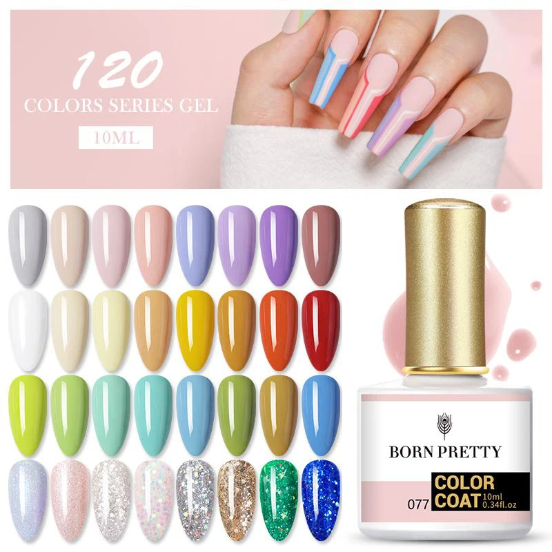 BORN PRETTY 120Colors 10ml Nail Gel Polish Black White Pink Blue Glitter Long Lasting Nail Art UV Gel, 120 colors for choose
BORN PRETTY 120Colors 10ml Nail Gel Polish Black White Pink Blue Glitter Long Lasting Nail Art UV Gel, 120 colors for choose