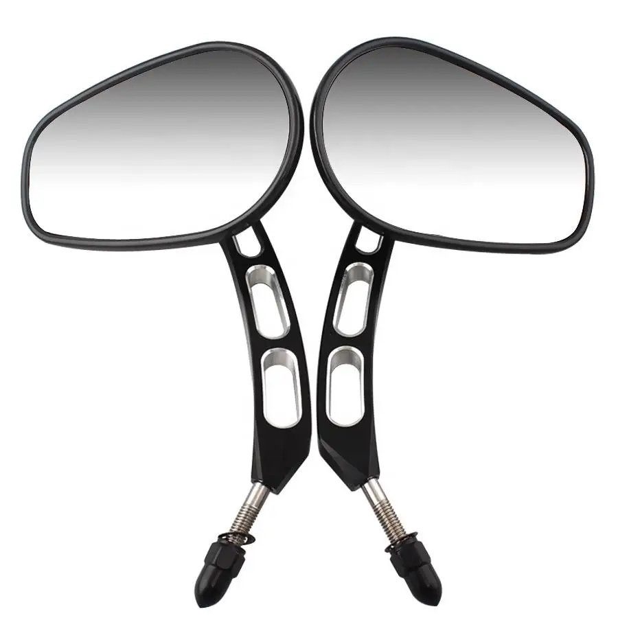 8MM Rear View Side Mirrors For Harley Street Bob FXDB Fat Boy Iron 883 XL883N Sportster 1200 Custom XL1200C Motorcycle Rearview