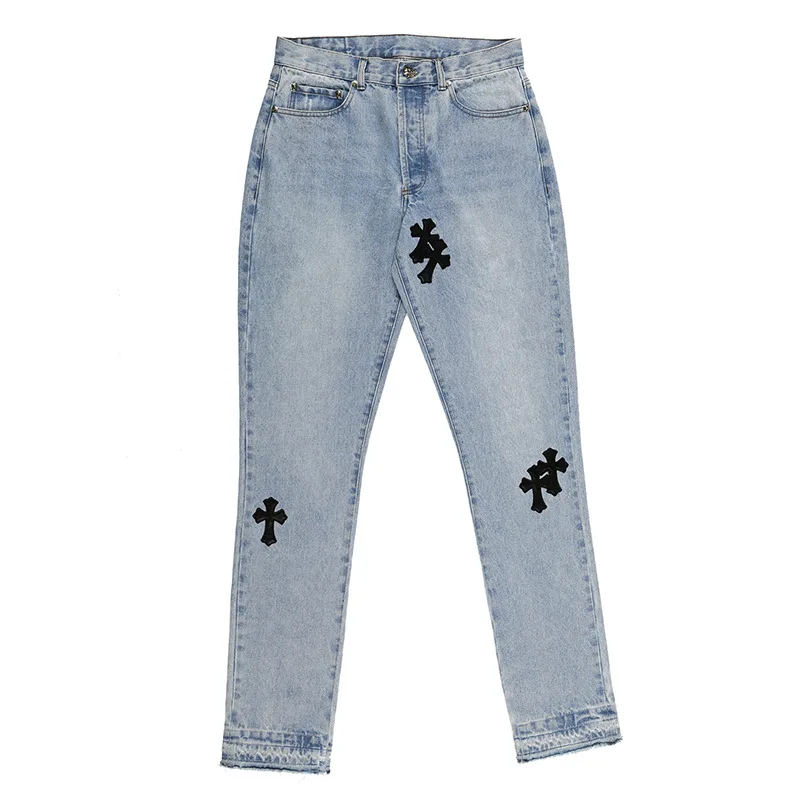 LILUO New Genuine Leather Cross Jeans For Men 2021 High Street Blue Jeans Homme Loose Straight Hearts Pants Moto Trouse
LILUO New Genuine Leather Cross Jeans For Men 2021 High Street Blue Jeans Homme Loose Straight Hearts Pants Moto Trouse