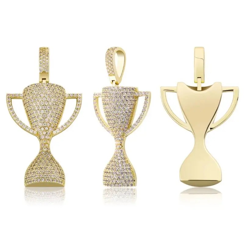 High Quality Full Of Diamond Cup Necklace Mens Hip Hop 18K Gold Custom Iced Out CZ Diamond Pendant Trophy Pendant
High Quality Full Of Diamond Cup Necklace Mens Hip Hop 18K Gold Custom Iced Out CZ Diamond Pendant Trophy Pendant