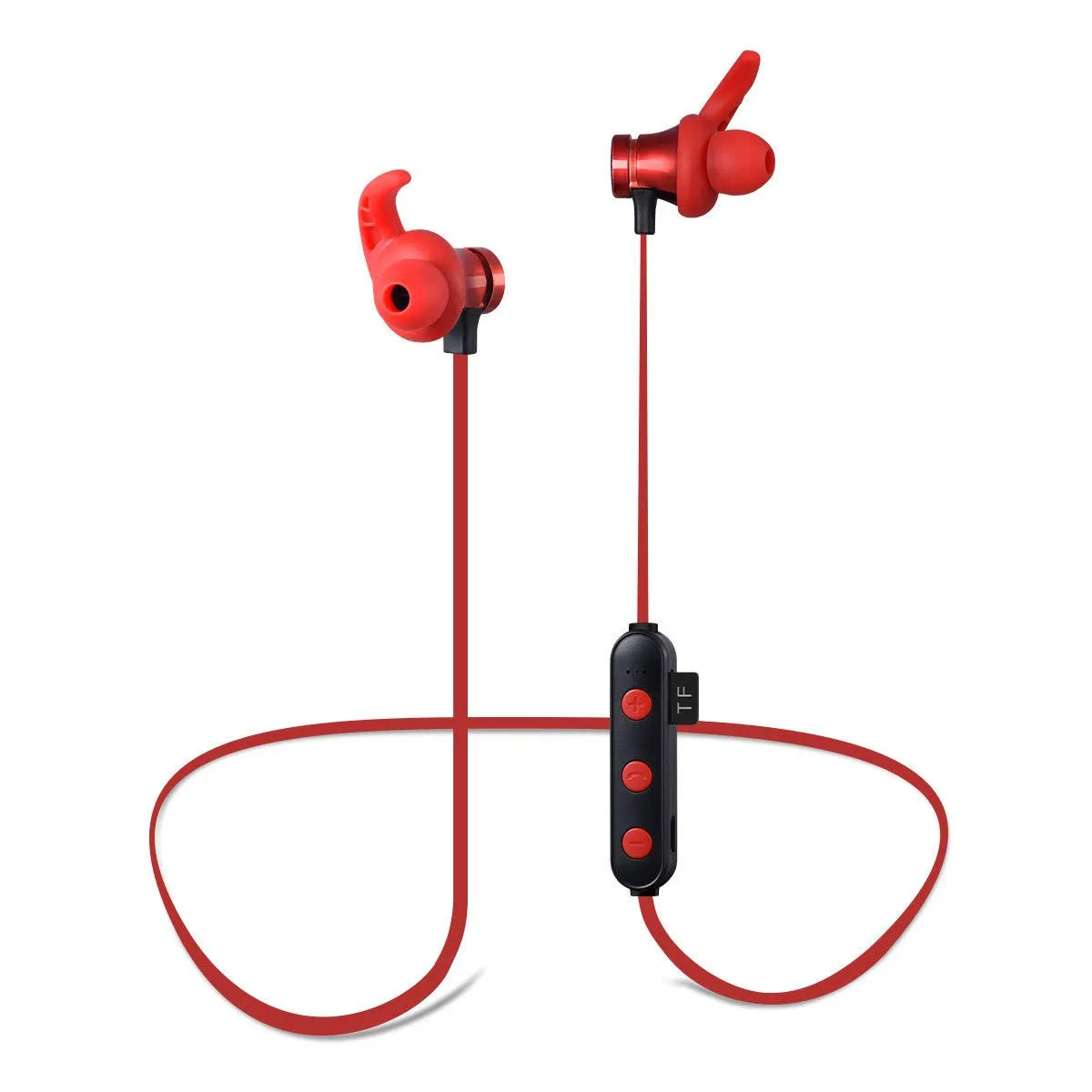 cheaper Bluetooth Earphones Wireless Headphones Magnetic Attraction Waterproof Sports Handsfree Headset with Mic Support TF card - ANKUX.COM