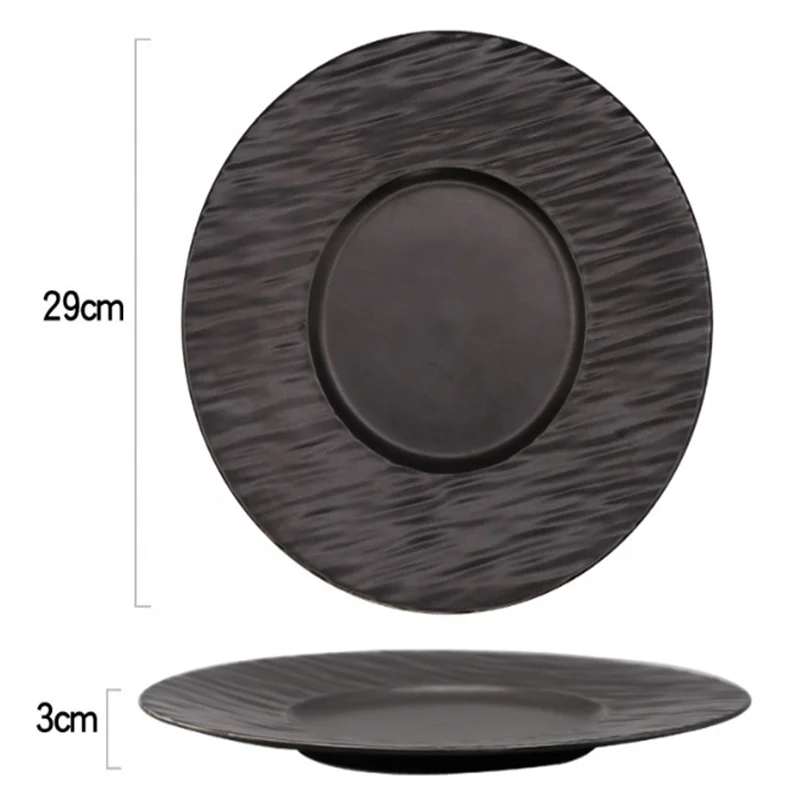 Porcelain European Stone Ceramic Display Plate Upscale Light Luxurious Wood Grain Safety Healthy Dish, Black/white
Porcelain European Stone Ceramic Display Plate Upscale Light Luxurious Wood Grain Safety Healthy Dish, Black/white