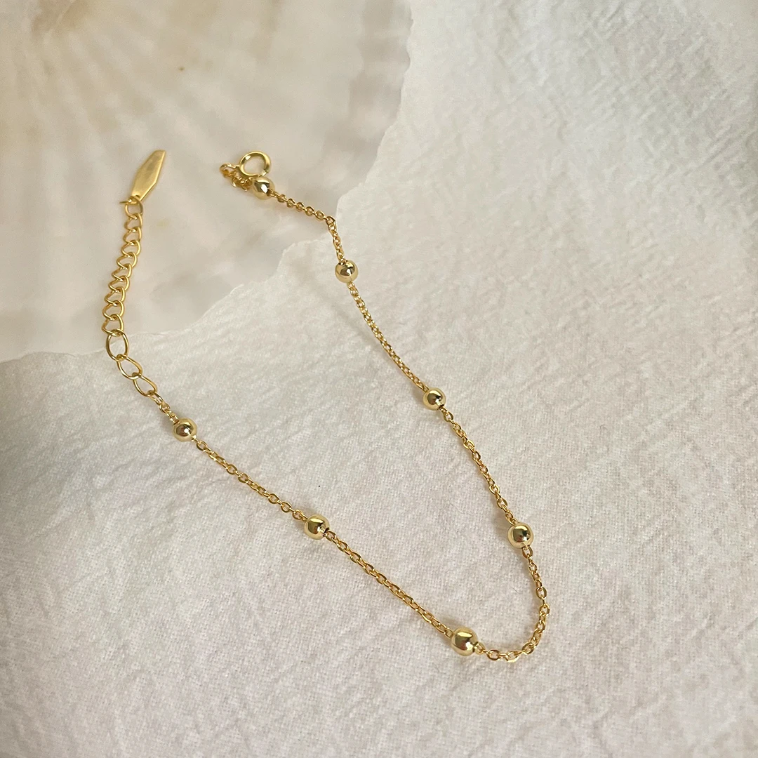 Thin Chain Small Gold Beads Bracelets Geometric Linked O Chain Charm Bracelet Trendy Minimalist Sterling Silver 925 Jewelry Hot
Thin Chain Small Gold Beads Bracelets Geometric Linked O Chain Charm Bracelet Trendy Minimalist Sterling Silver 925 Jewelry Hot