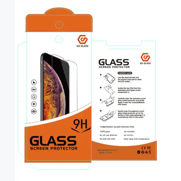 GSCASE 2.5D Clear Cell Phone Tempered Glass Screen Protector Package Single Packaging
GSCASE 2.5D Clear Cell Phone Tempered Glass Screen Protector Package Single Packaging