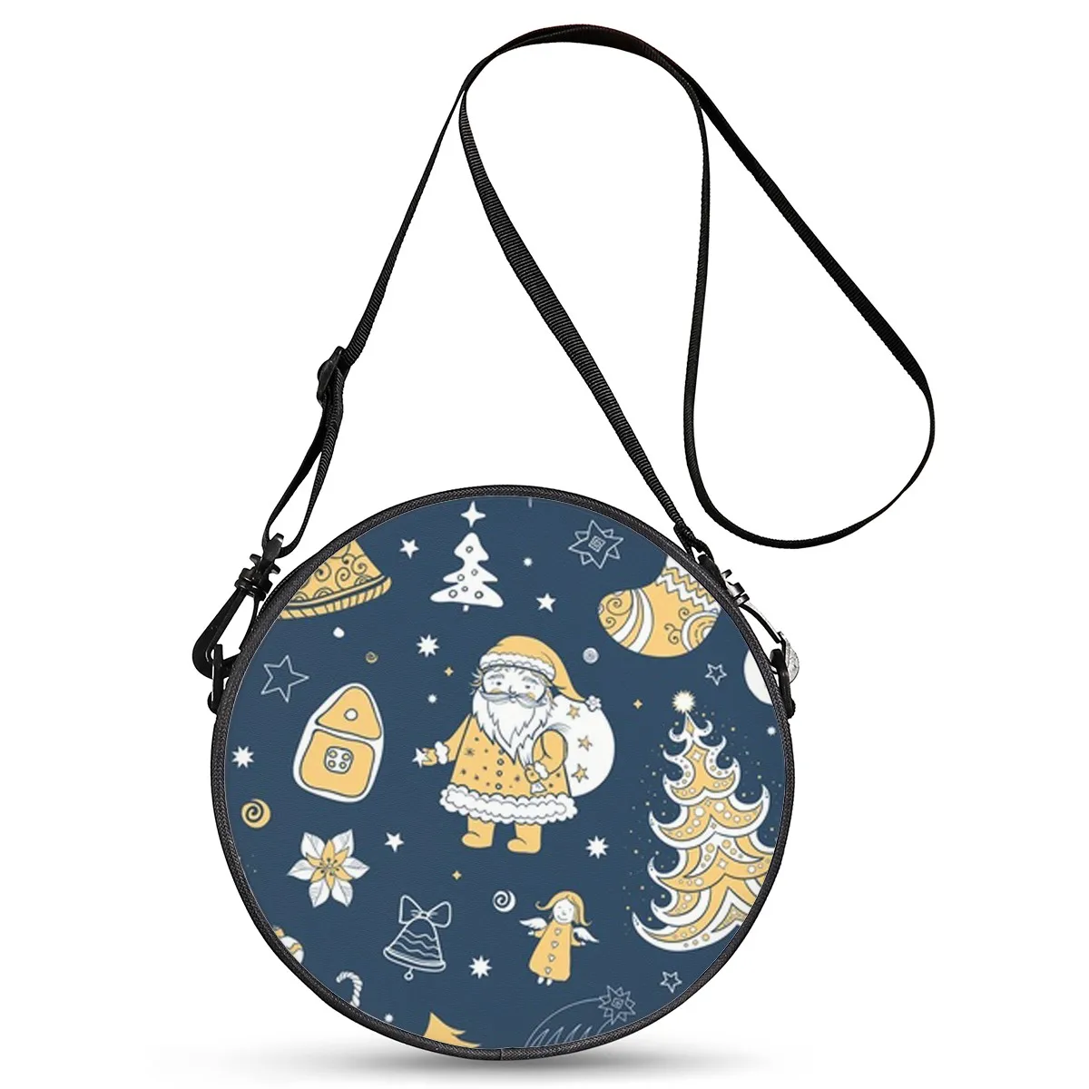 round Christmas series crossbody logo printing briefcase messenger bag storage candy pumpkin lady transparent messenger bag, Customize your design
round Christmas series crossbody logo printing briefcase messenger bag storage candy pumpkin lady transparent messenger bag, Customize your design
