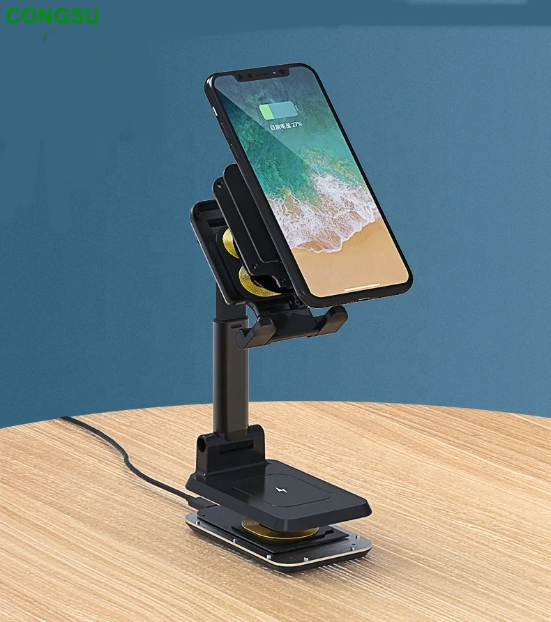 2 in 1 QI Fast Charging 10W Wireless Charger Phone Holder Dock Station for iPhone
2 in 1 QI Fast Charging 10W Wireless Charger Phone Holder Dock Station for iPhone
