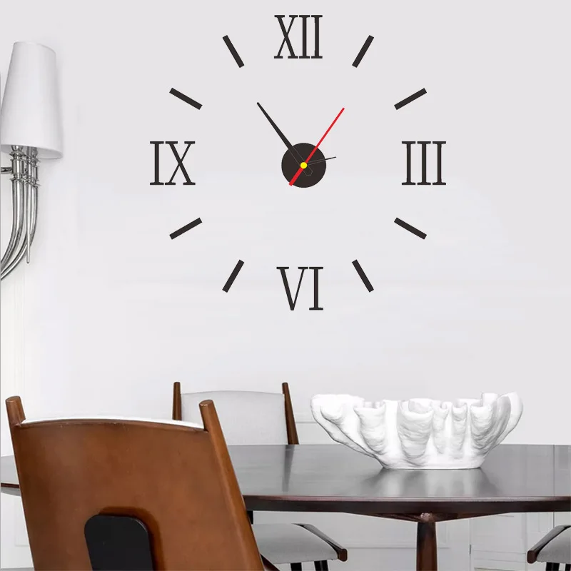 New 3D DIY Large Wall Clock Modern Design Wall Sticker Clock Silent Home Decor Living Room Acrylic Mirror Nordic Wall Clock
New 3D DIY Large Wall Clock Modern Design Wall Sticker Clock Silent Home Decor Living Room Acrylic Mirror Nordic Wall Clock
