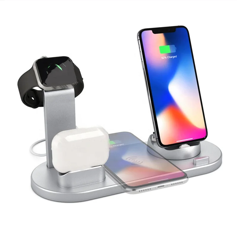 4 in 1 Wireless Charger for All Qi Phone Charging Dock Station USB Type C Stand wireless Charger
4 in 1 Wireless Charger for All Qi Phone Charging Dock Station USB Type C Stand wireless Charger