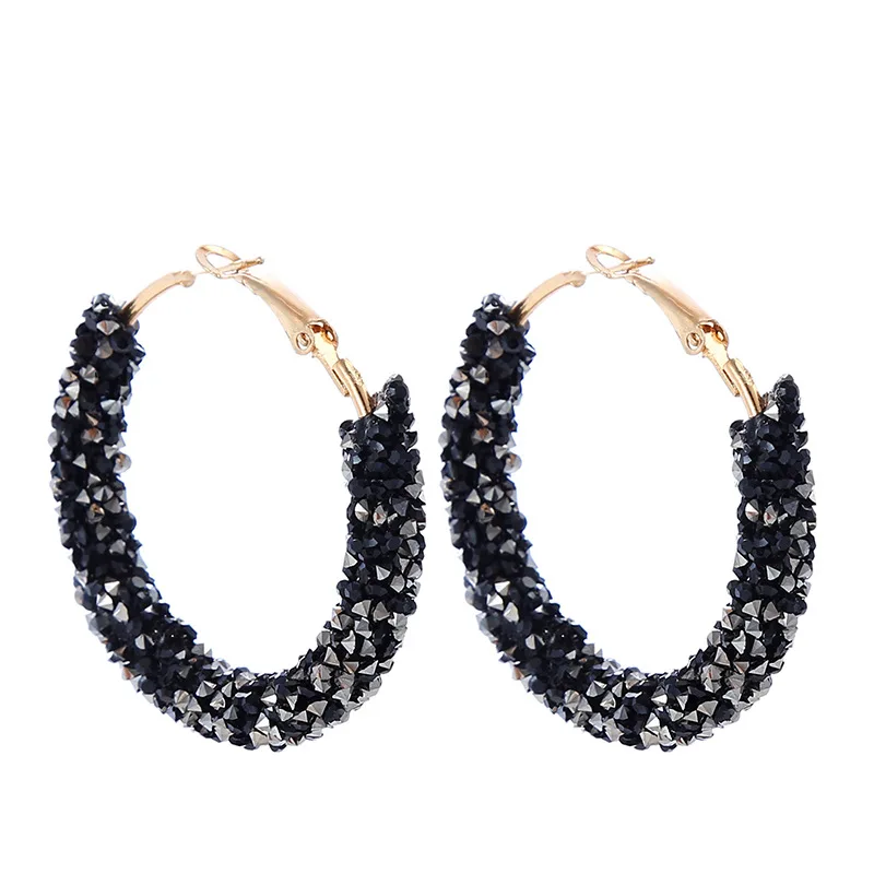 Hoop Earrings for Women Fashion Crystal Classic Minimalist Elegant Thin Hoops Gift Blue Black White Color Party Gift
Hoop Earrings for Women Fashion Crystal Classic Minimalist Elegant Thin Hoops Gift Blue Black White Color Party Gift