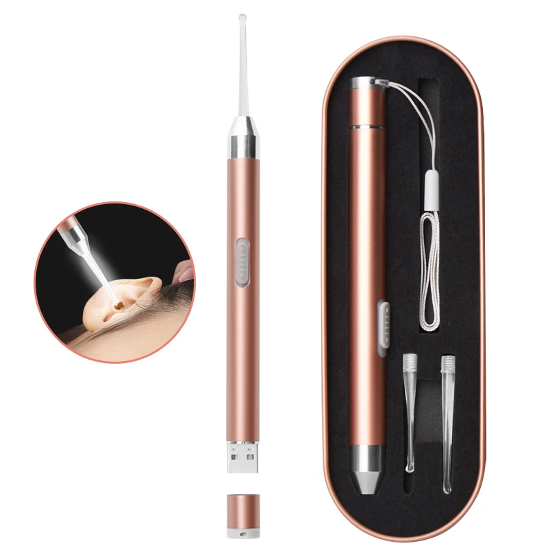 Amazon Popular USB Rechargeable Ear Cleaner Led Flash Light Earpick Kit, Red, rose gold, blue
Amazon Popular USB Rechargeable Ear Cleaner Led Flash Light Earpick Kit, Red, rose gold, blue