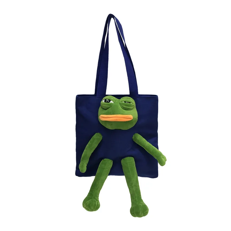 Hot Selling Ins Shoulder Reusable Shopping Bags Casual canvas Tote Bags plush frog bag for Women
Hot Selling Ins Shoulder Reusable Shopping Bags Casual canvas Tote Bags plush frog bag for Women