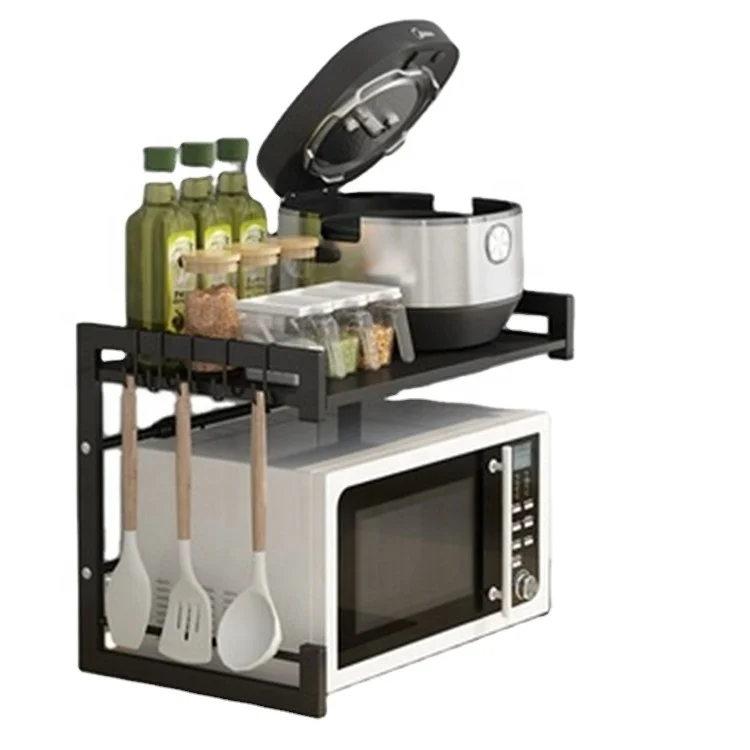 Extendable microwave oven rack kitchen standing type countertop carbon steel storage holder, Customized
Extendable microwave oven rack kitchen standing type countertop carbon steel storage holder, Customized