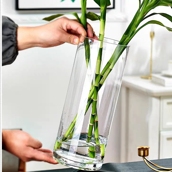 Factory Direct Cheap Clear Cylinder Glass Vase for Flower Plant Arrangment, Customized color
Factory Direct Cheap Clear Cylinder Glass Vase for Flower Plant Arrangment, Customized color