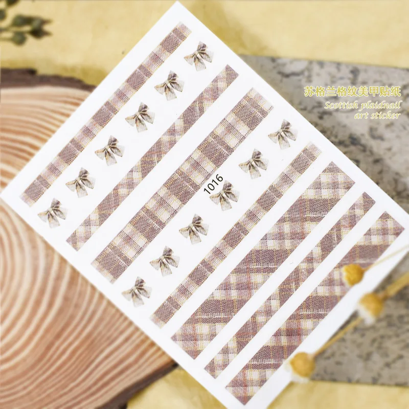 1012-1017 joyfulnail stickers Japanese 3D Scottish nail art nail stickers adhesive applique nail DIY decoration
1012-1017 joyfulnail stickers Japanese 3D Scottish nail art nail stickers adhesive applique nail DIY decoration
